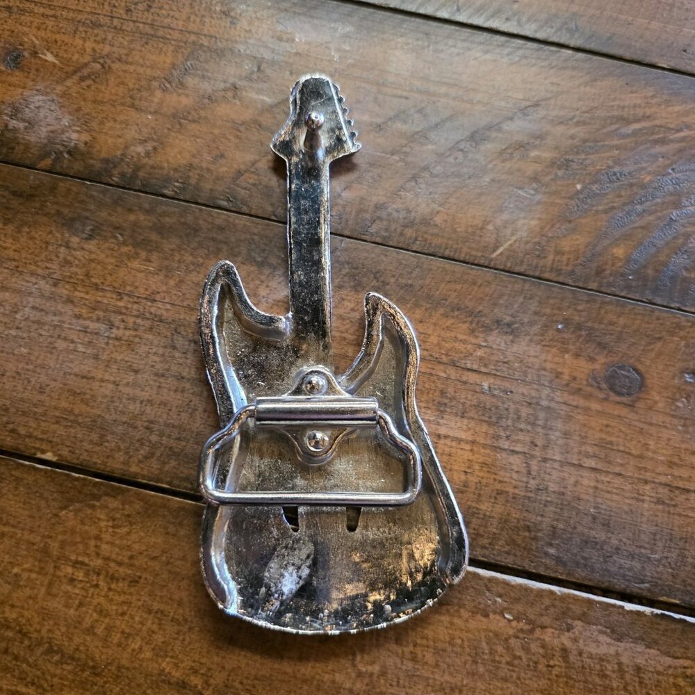 Guitar Musical Instrument Country Rock Rockabilly Music Belt Buckle - Picture 3 of 6